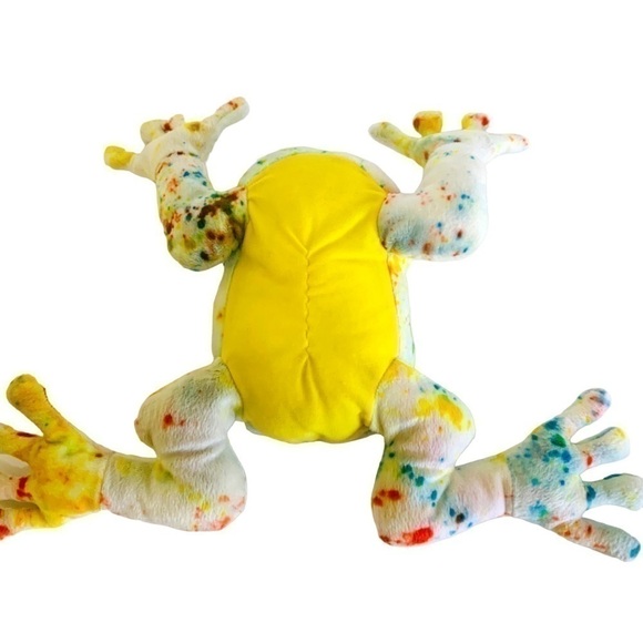 Tie Dyed Frog Plush Stuffed Animal 18” long Hands to Feet - Picture 3 of 7